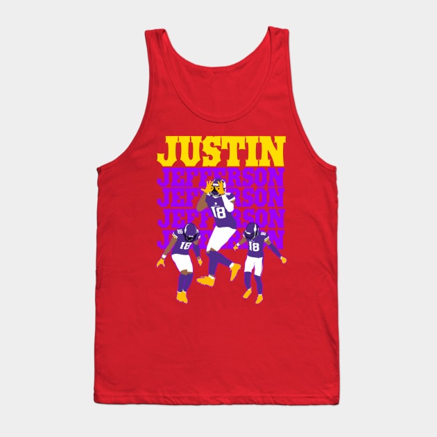 Justin Jefferson 18 Tank Top by Mic jr